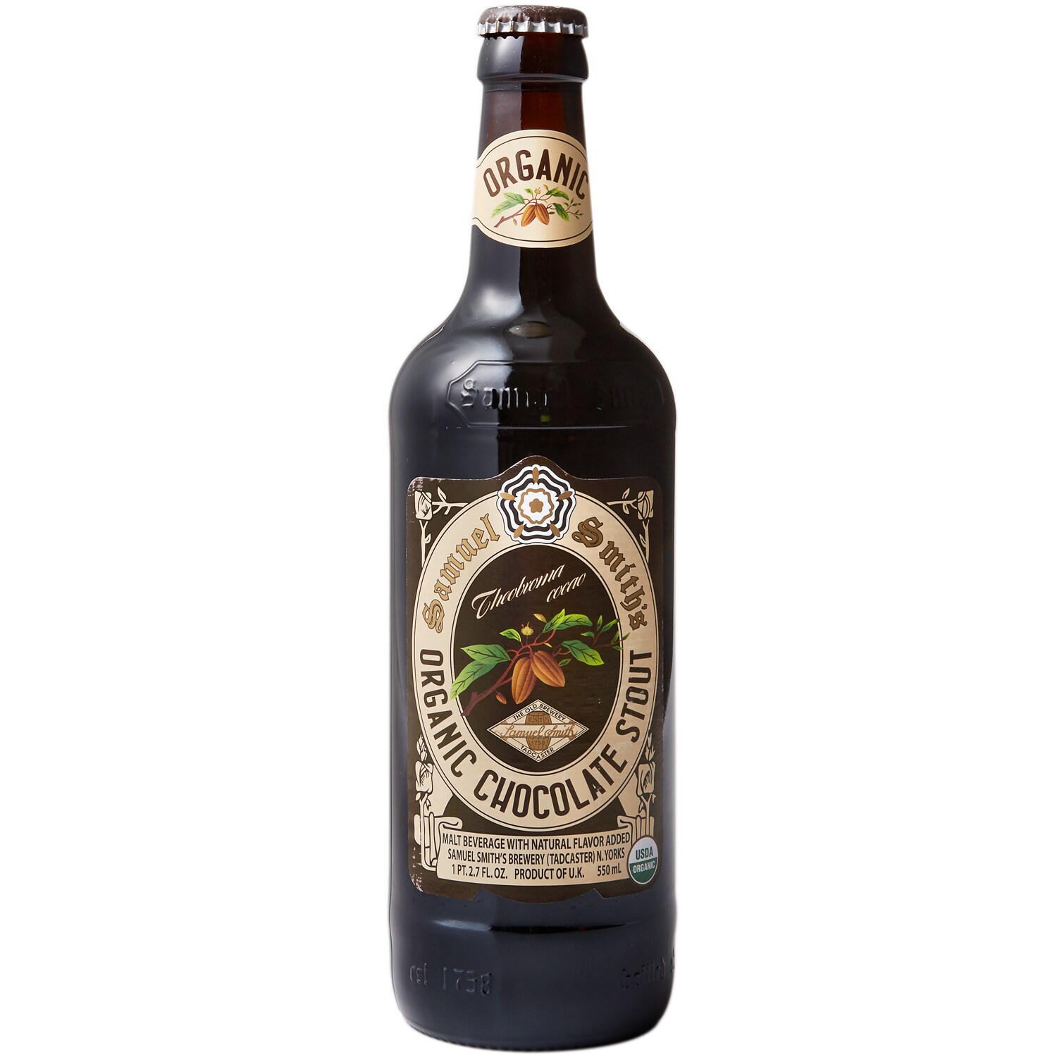 Samuel Smith Organic Chocolate Stout, Glass Bottle