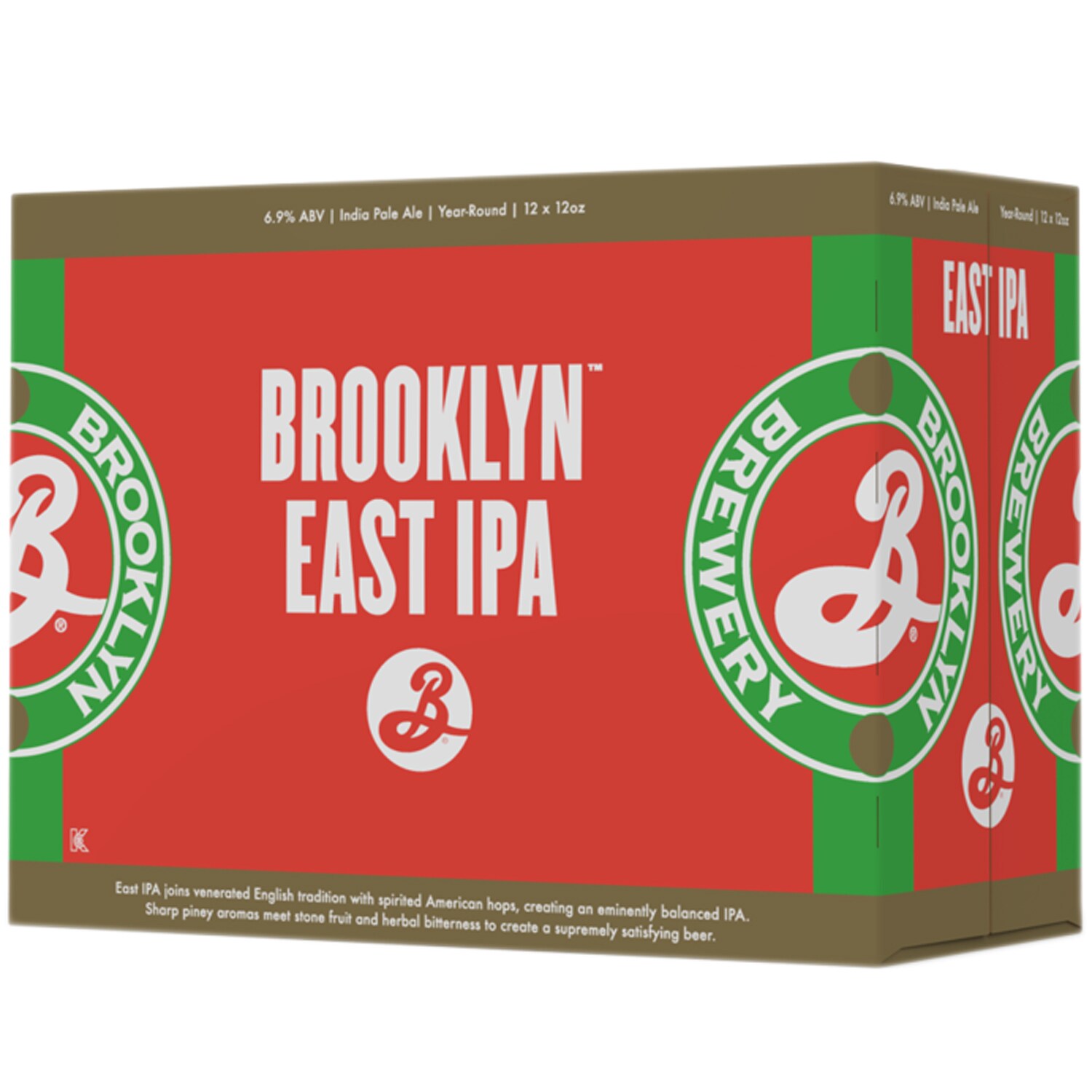 Brooklyn Brewery East IPA, Glass Bottles