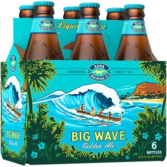 Kona Brewing Co. Big Wave Golden Ale, Glass Bottles