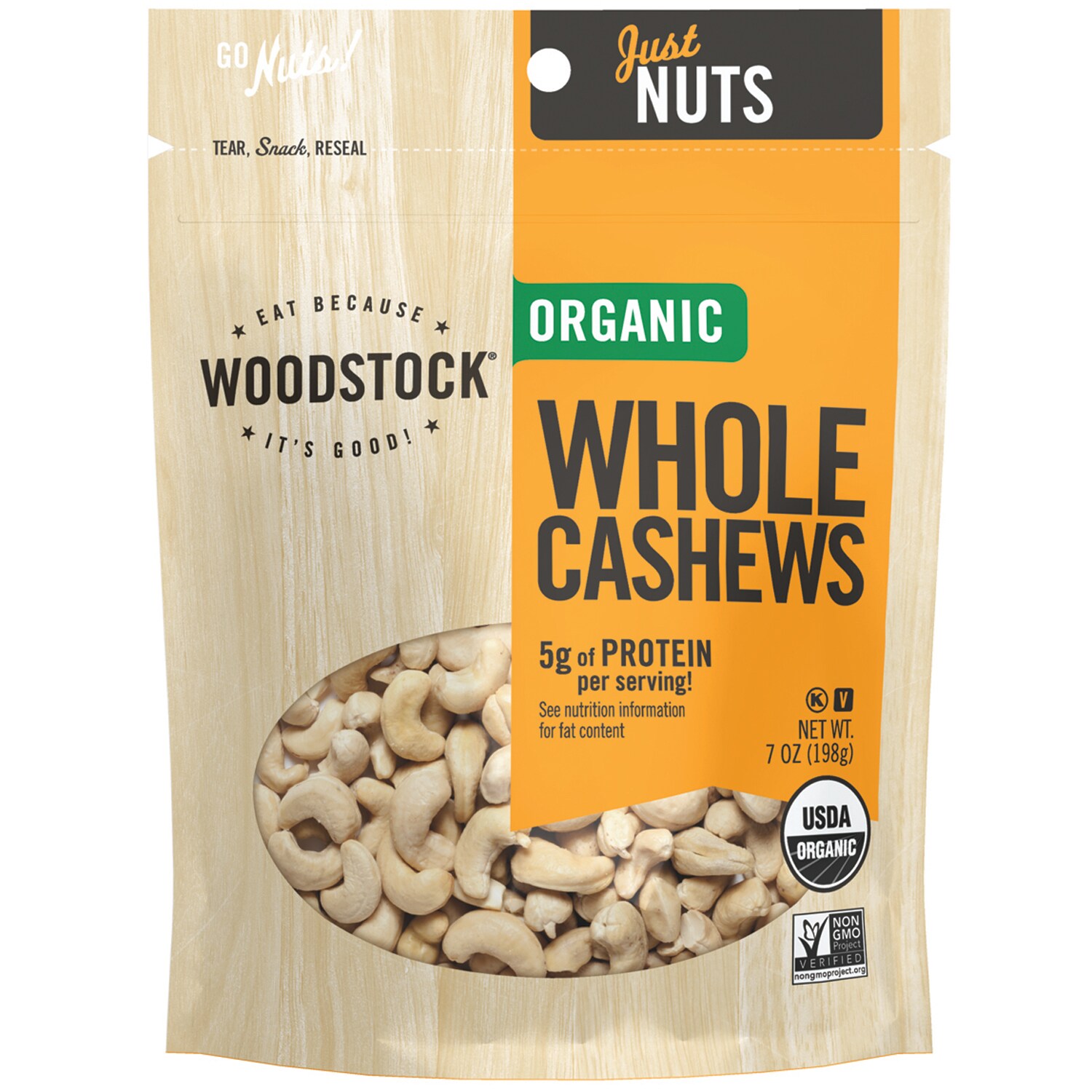 Woodstock Organic Whole Cashews