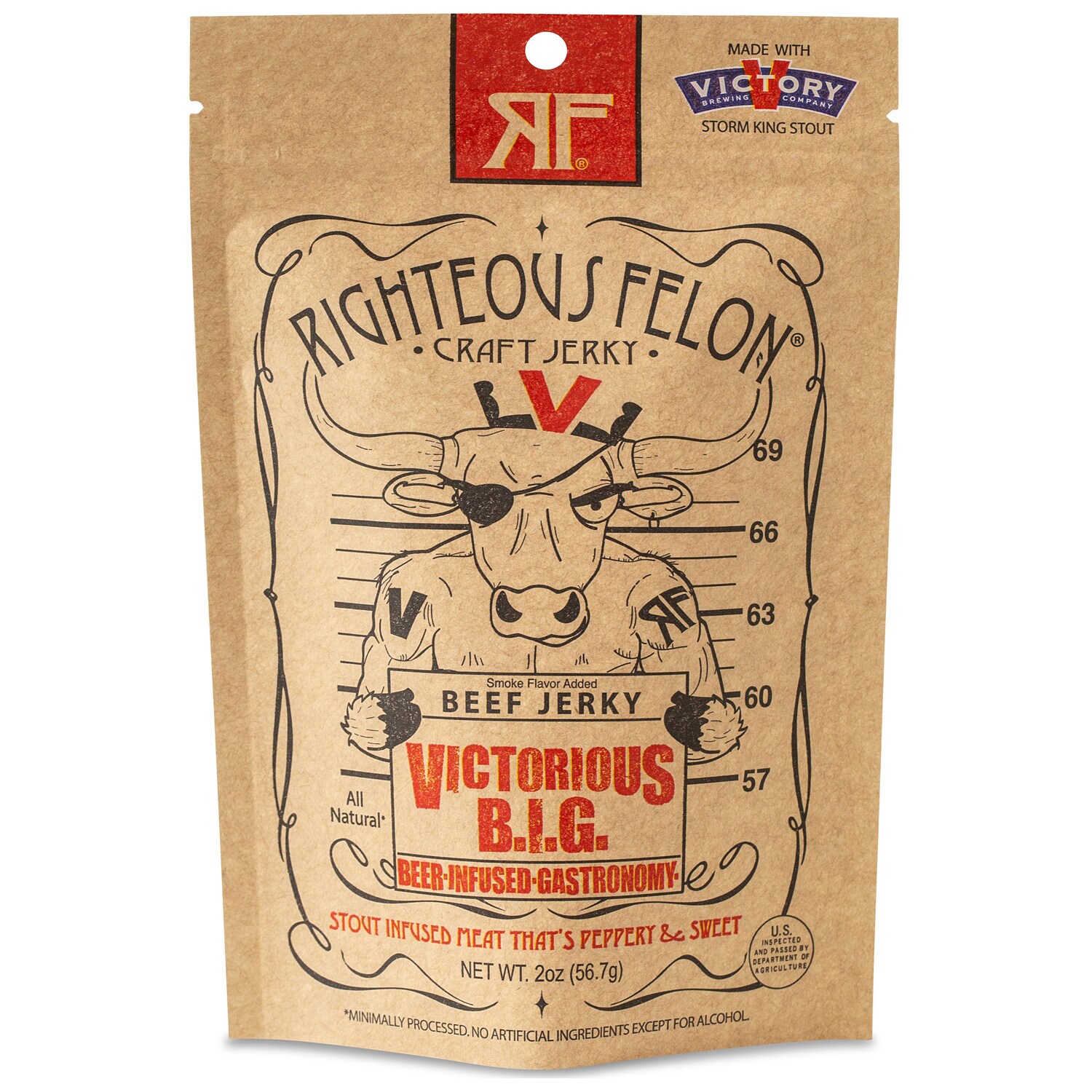 Righteous Felon Beef Jerky, Victorious B.I.G.