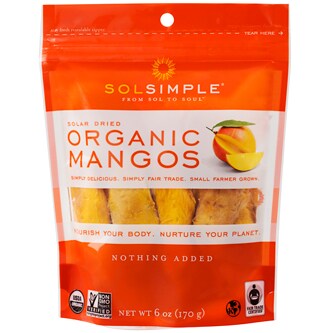 Sol Simple Solar Dried Organic Mangos