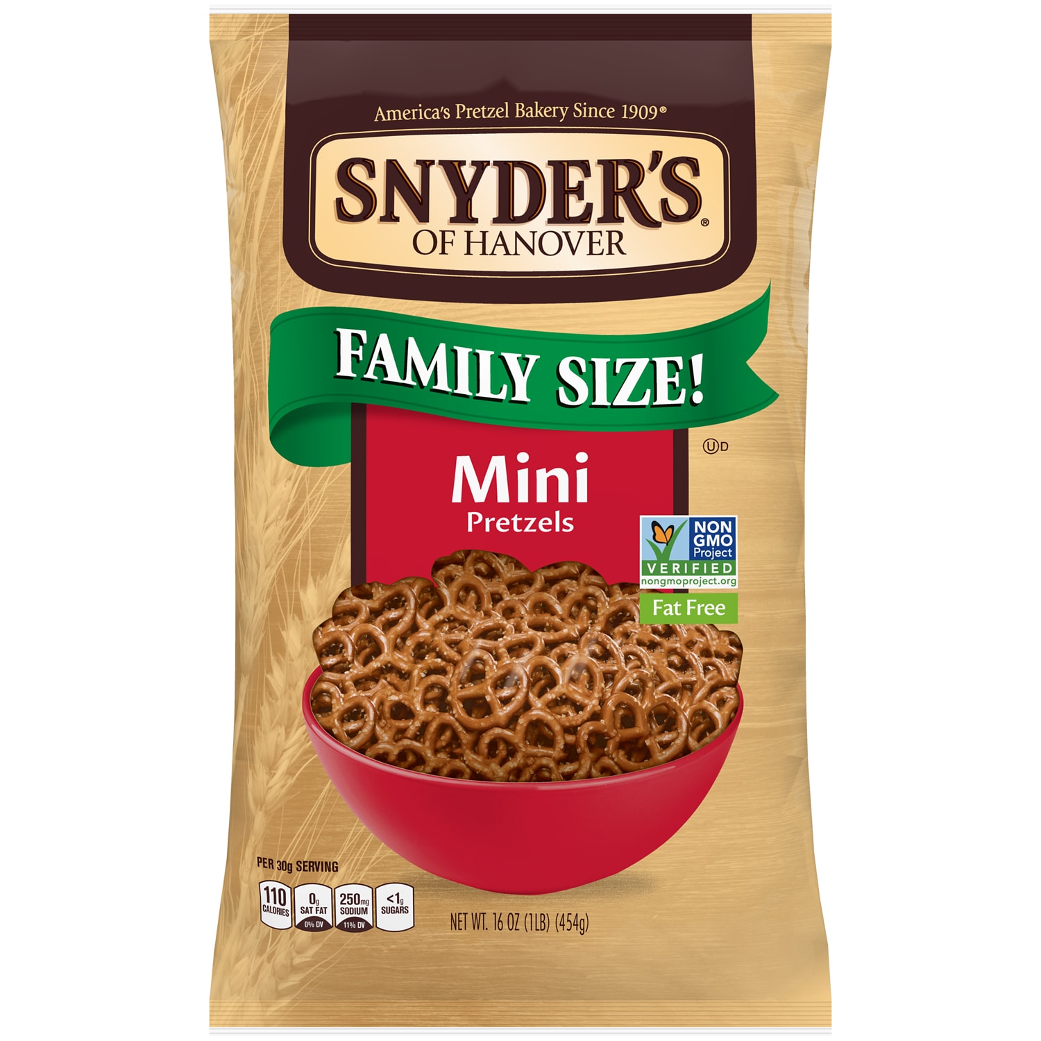 Snyder's of Hanover Mini Pretzels, Family Size