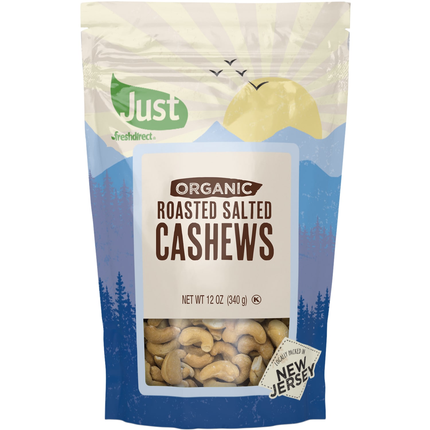 Just FreshDirect Organic Dry-Roasted Salted Cashews