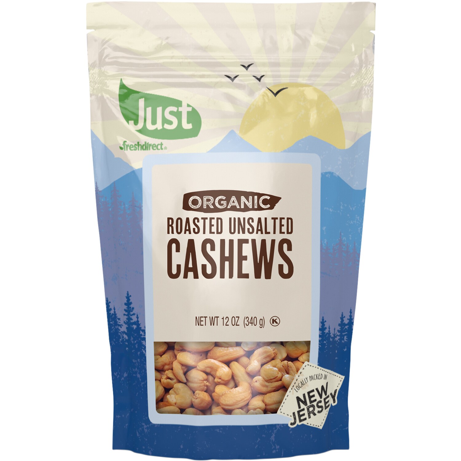 Just FreshDirect Organic Dry-Roasted Unsalted Cashews