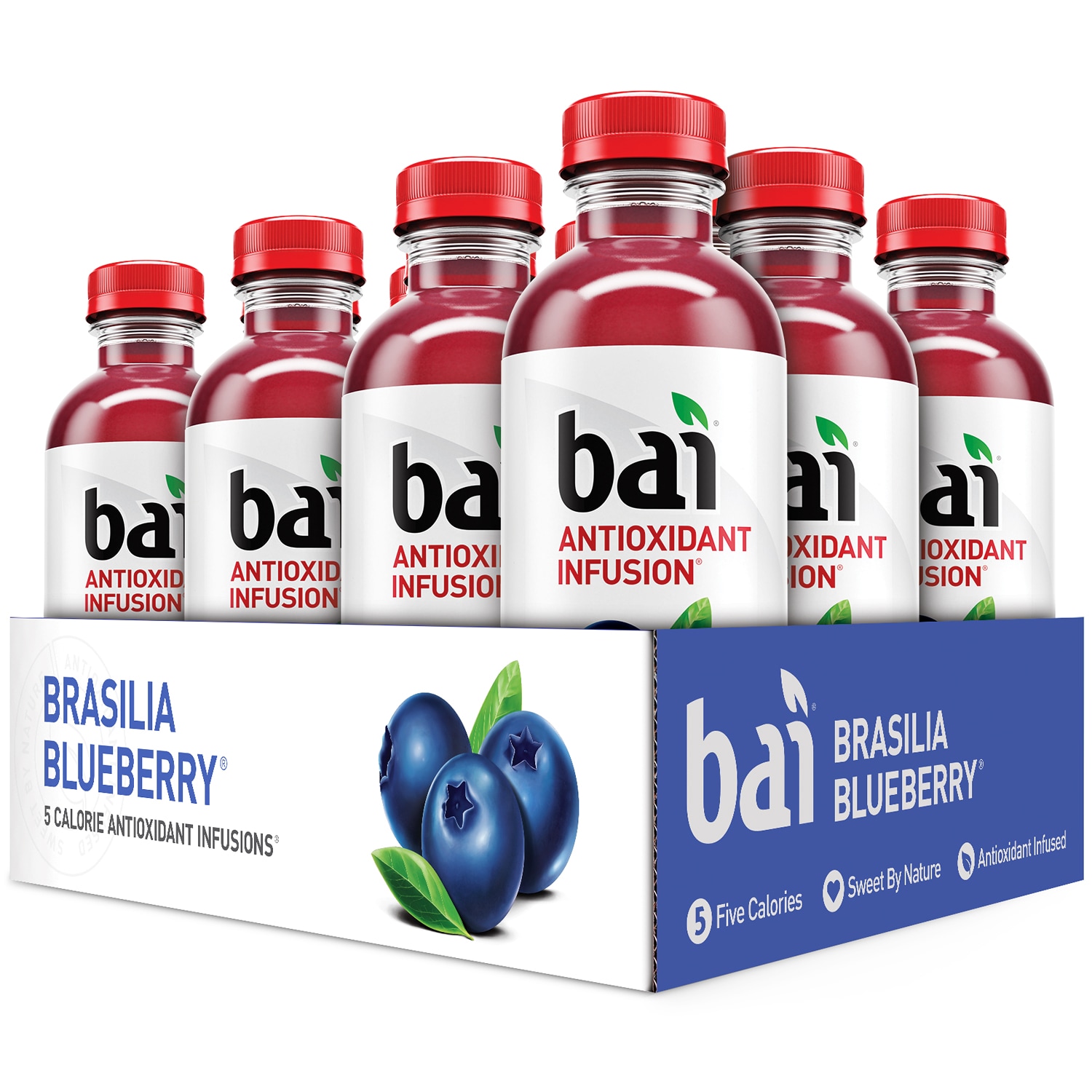 Bai Antioxidant Infusion Drink, Brasilia Blueberry, Plastic Bottles