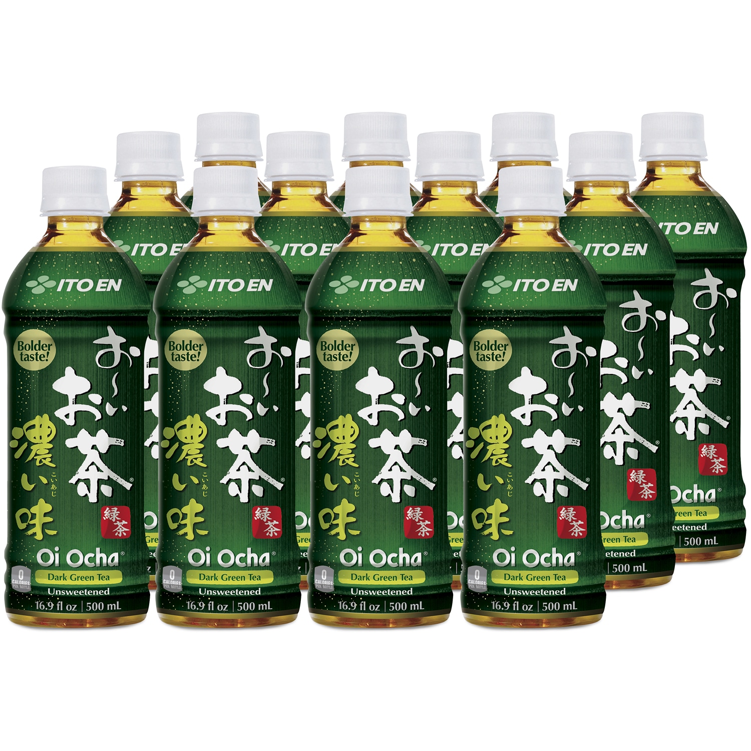 Ito En Oi Ocha Dark Green Tea, Plastic Bottles