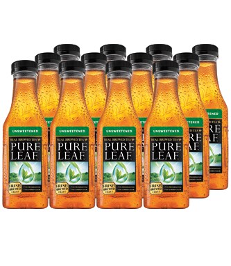 Pure Leaf Iced Tea, Unsweetened, Plastic Bottles