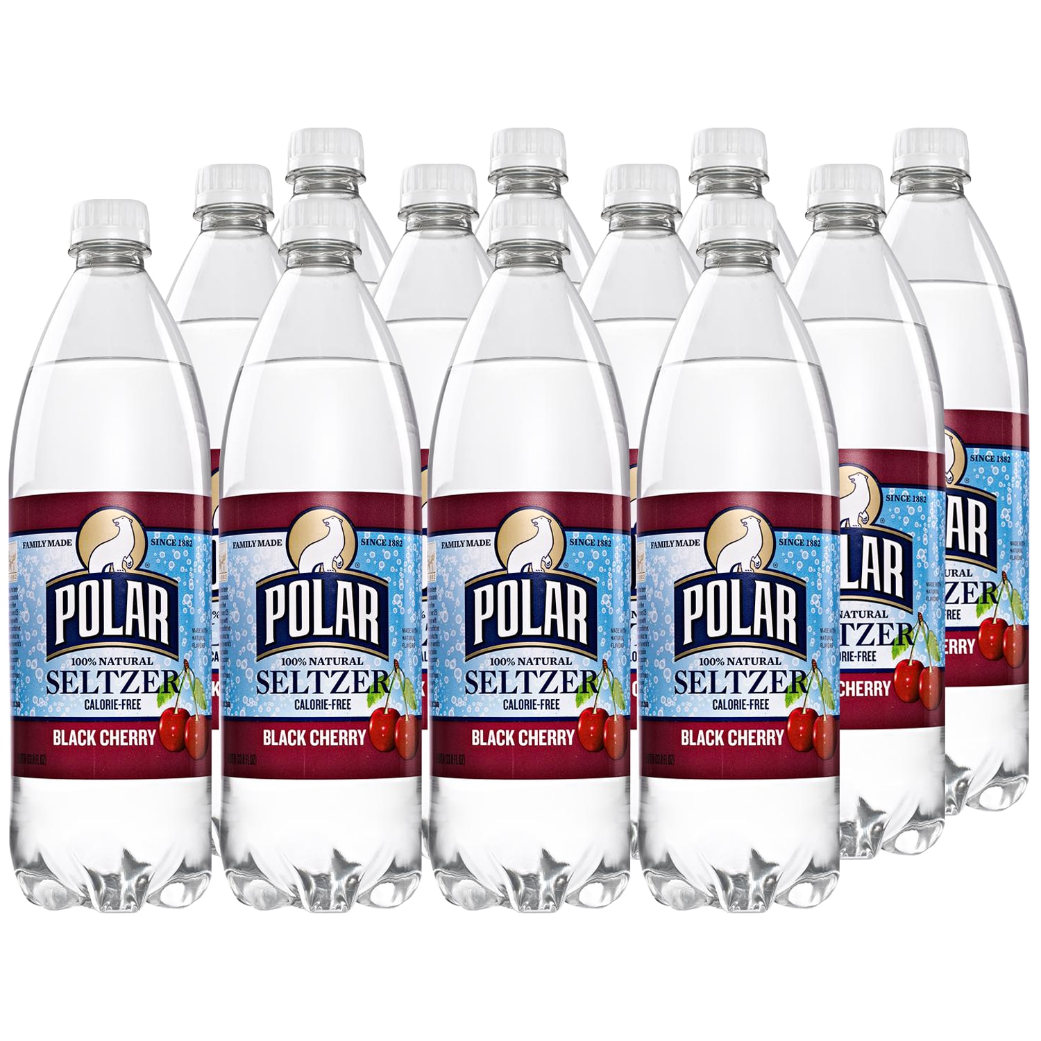 Polar Seltzer, Black Cherry, Plastic Bottles