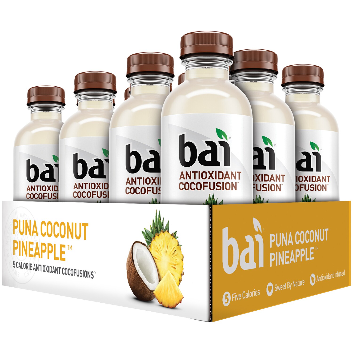 Bai Antioxidant Cocofusion Drink, Puna Coconut Pineapple, Plastic Bottles