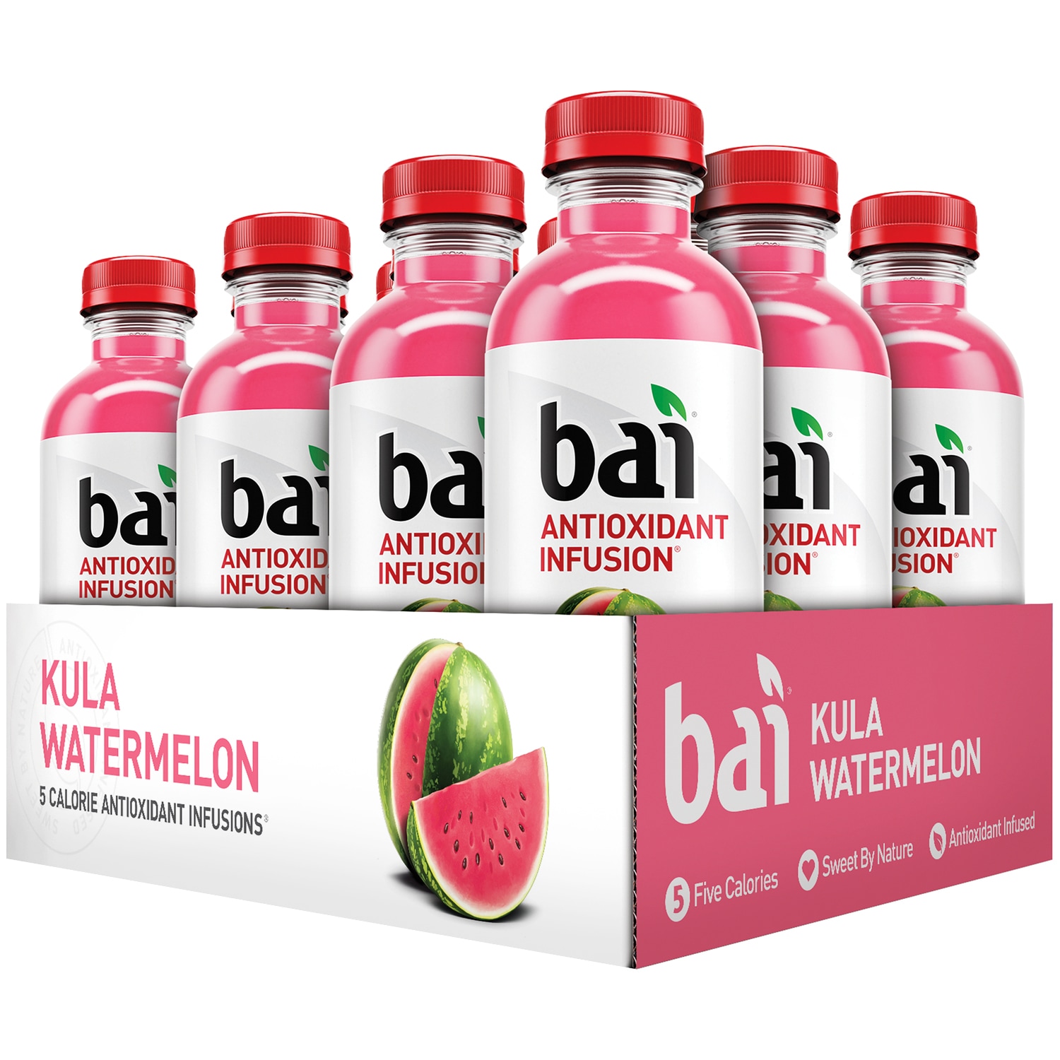 Bai Antioxidant Infusion Drink, Kula Watermelon, Plastic Bottles