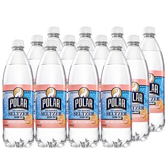 Polar Seltzer, Ruby Red Grapefruit, Plastic Bottles