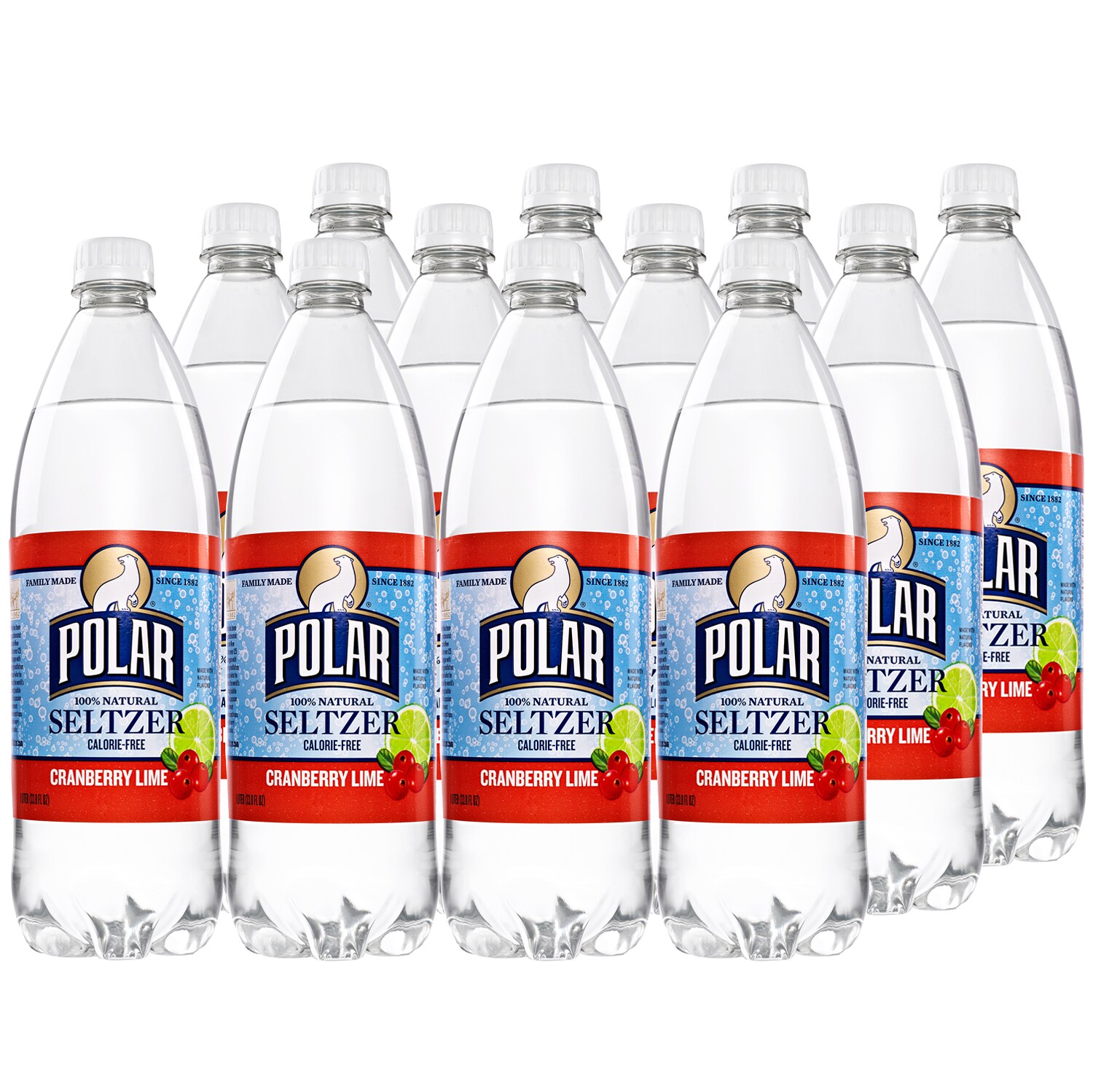 Polar Seltzer, Cranberry Lime, Plastic Bottles