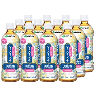 Ito En Jasmine Green Tea, Unsweetened, Plastic Bottles