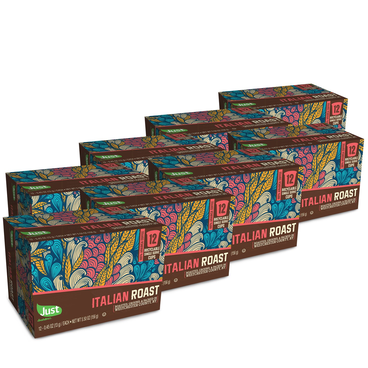 Just FreshDirect Locally Roasted Single Serve Coffee Pods, Italian Roast, image 1 of 2 slides