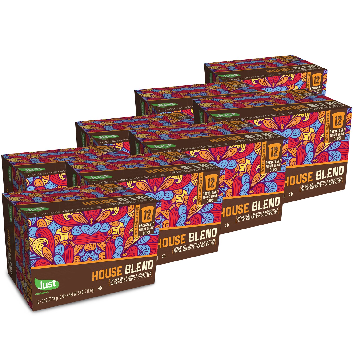 Just FreshDirect Locally Roasted Single Serve Coffee Pods, House Blend, image 1 of 2 slides