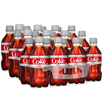 Coca-Cola Diet Cola, Plastic Bottles, Case