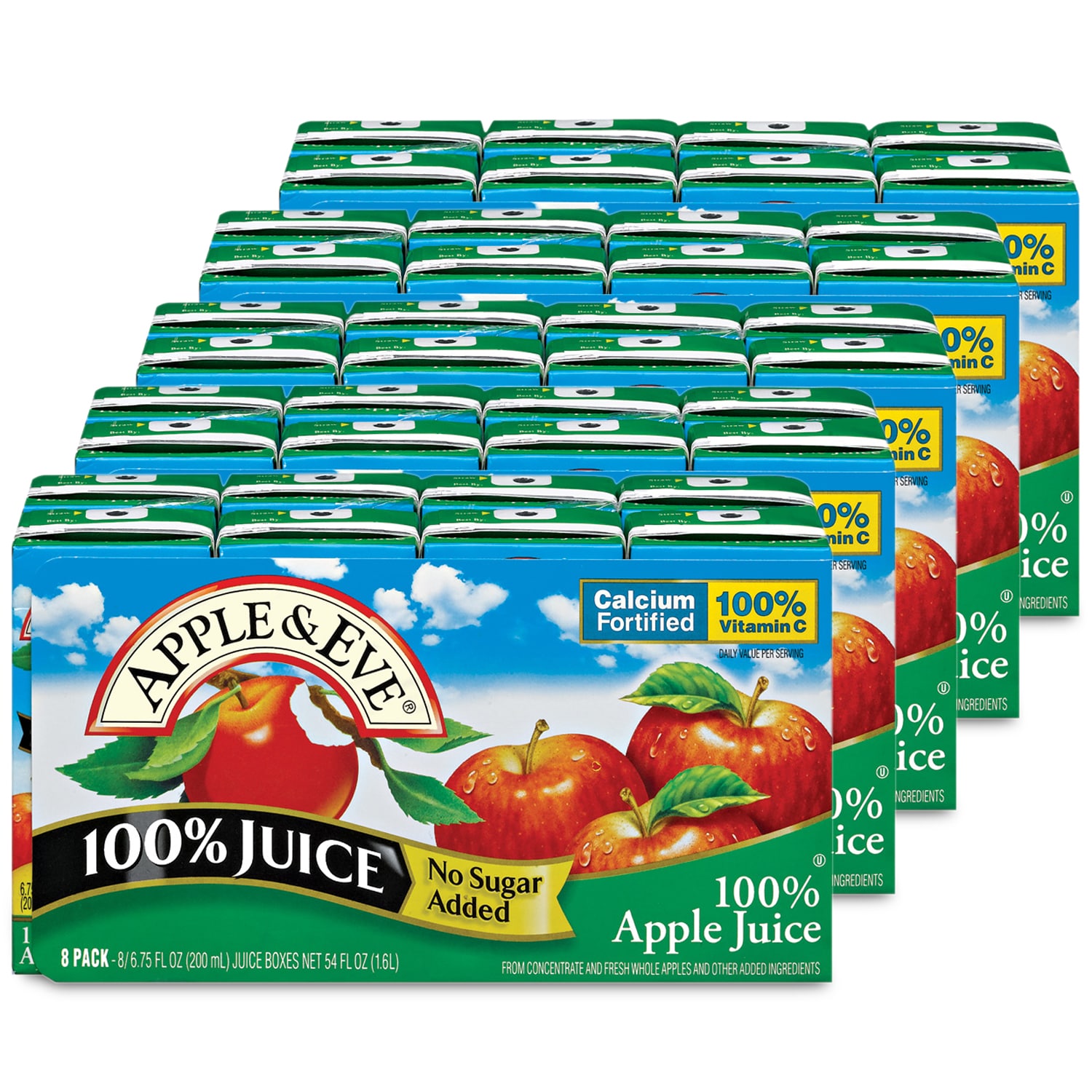 Apple & Eve 100% Juice Apple Juice, No Sugar Added, Boxes