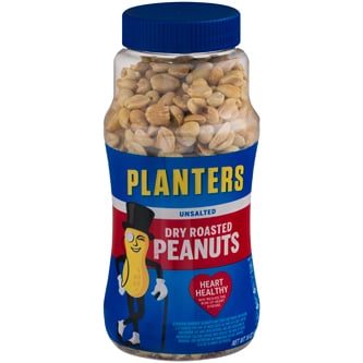 Planters Dry Roasted Unsalted Peanuts