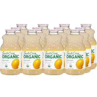 Santa Cruz Organic Lemonade, Glass Bottles