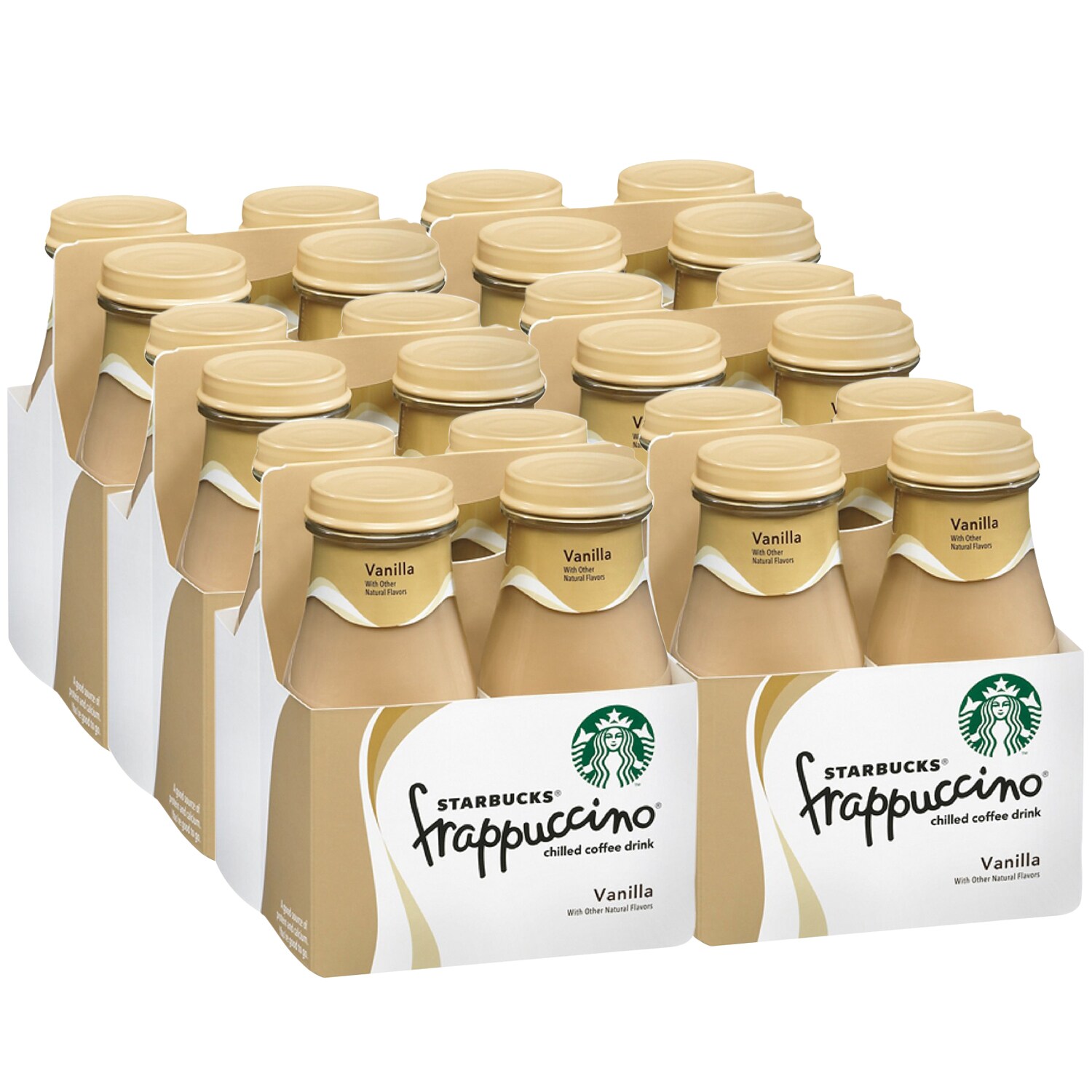 Starbucks Coffee Frappuccino, Vanilla, Glass Bottles