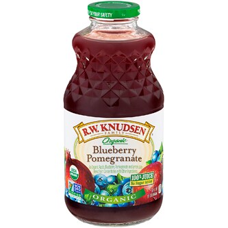 R.W. Knudsen Organic Blueberry-Pomegranate Juice, Glass Bottle