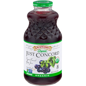 R.W. Knudsen Organic Just Concord Grape Juice, Glass Bottle