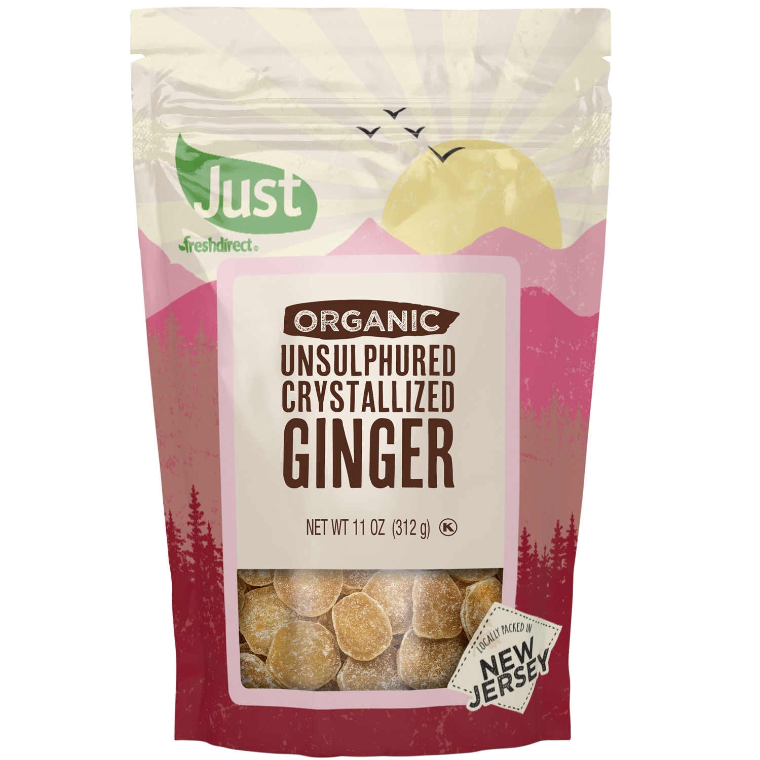 Just FreshDirect Organic Unsulphured Crystallized Ginger, image 1 of 2 slides