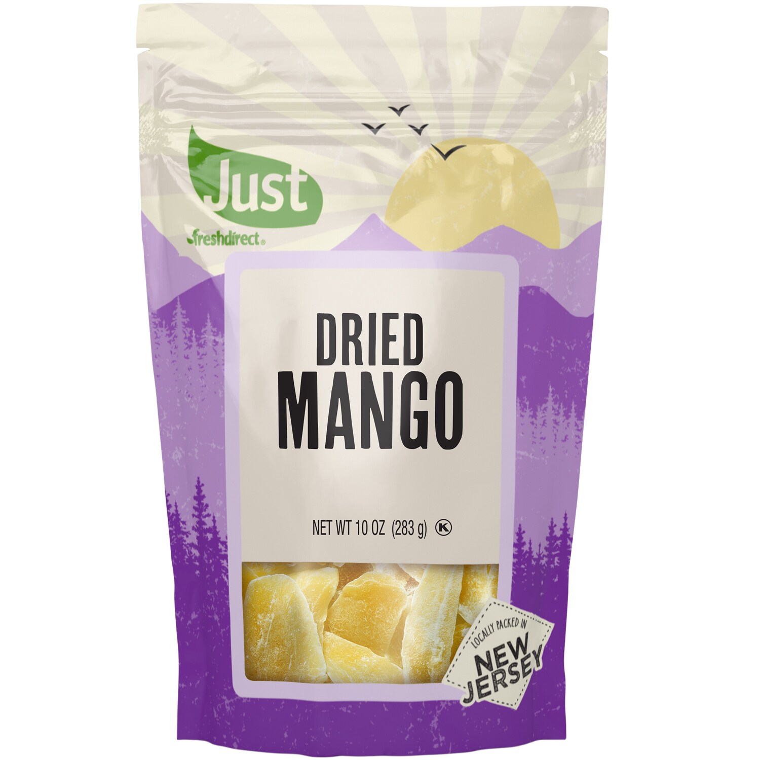 Just FreshDirect Dried Mango, Sweetened