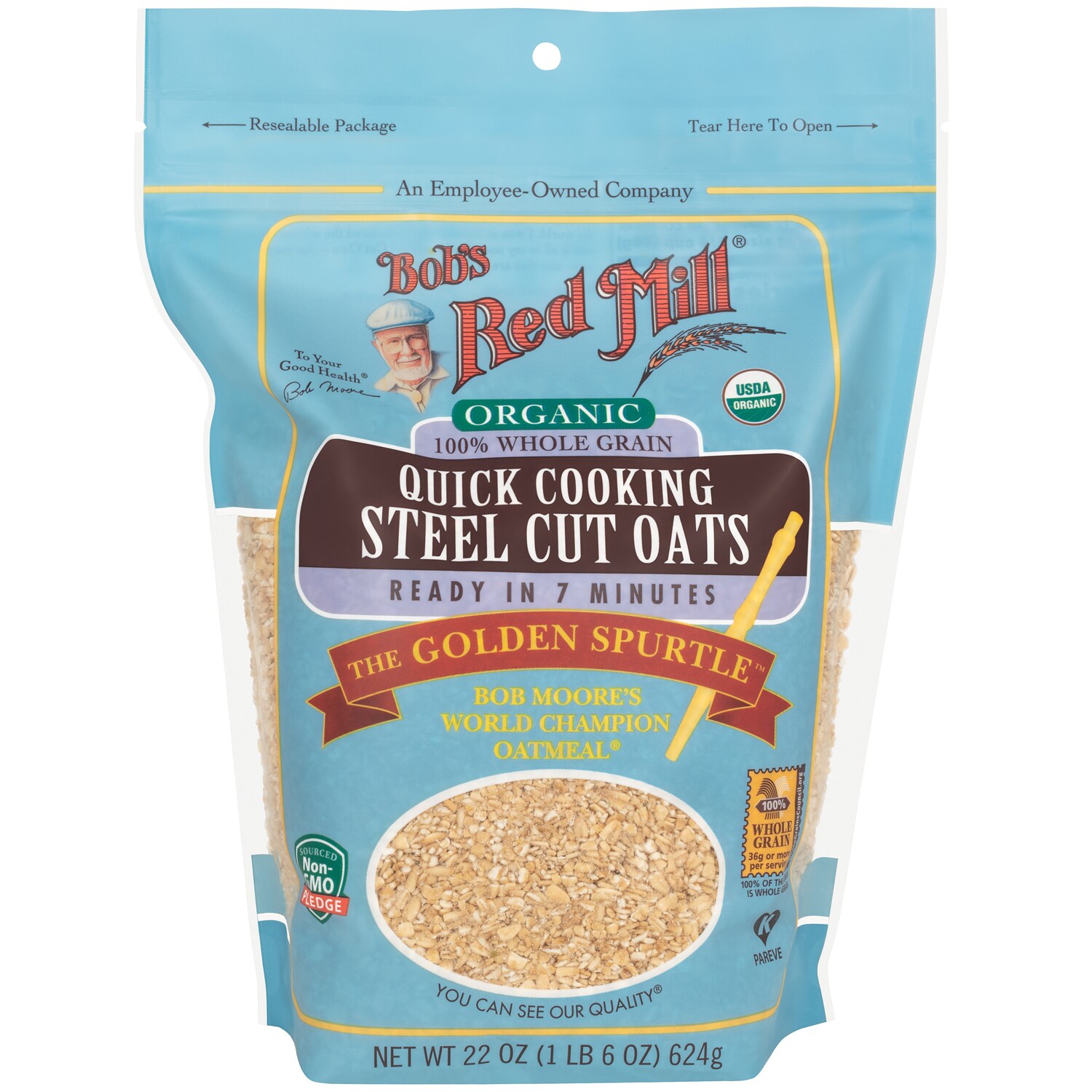 Bob's Red Mill Organic Whole Grain Steel Cut Oats