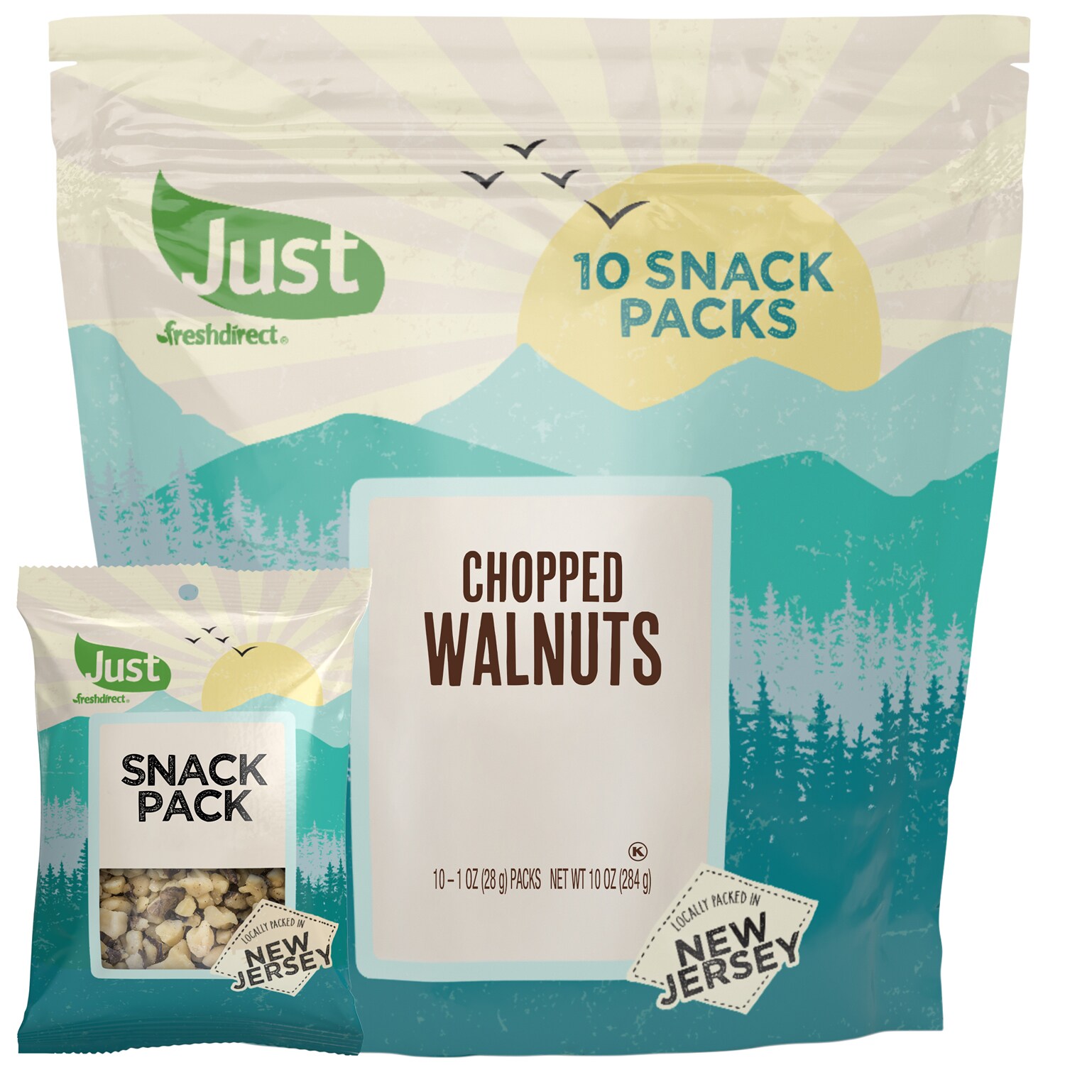 Just FreshDirect Chopped Walnuts Snack Packs
