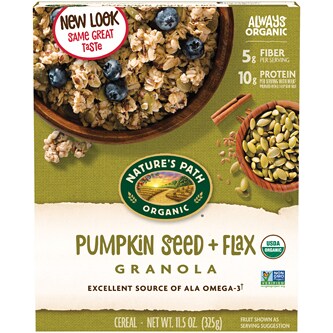 Nature's Path Organic Flax Plus, Pumpkin Flax Granola