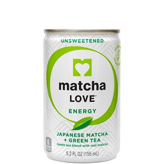 Ito En Matcha Love Tea, Energy, Unsweetened Japanese Matcha + Green Tea, Can