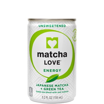 Ito En Matcha Love Tea, Energy, Unsweetened Japanese Matcha + Green Tea, Can