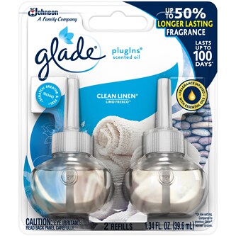 Glade PlugIns Scented Oil Refill, Clean Linen