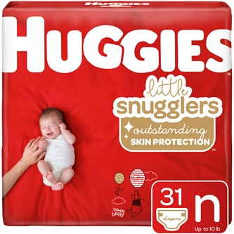 Huggies Little Snugglers Diapers, Newborn, Up to 10lb