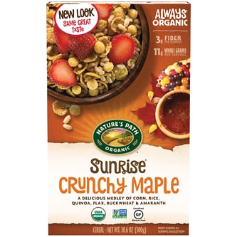 Nature's Path Organic Gluten-Free Sunrise Crunchy Maple Cereal
