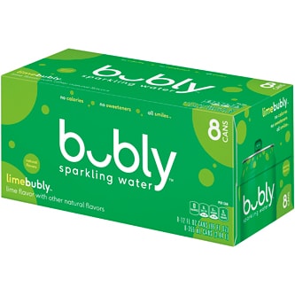 Bubly Sparkling Water, Lime, Cans