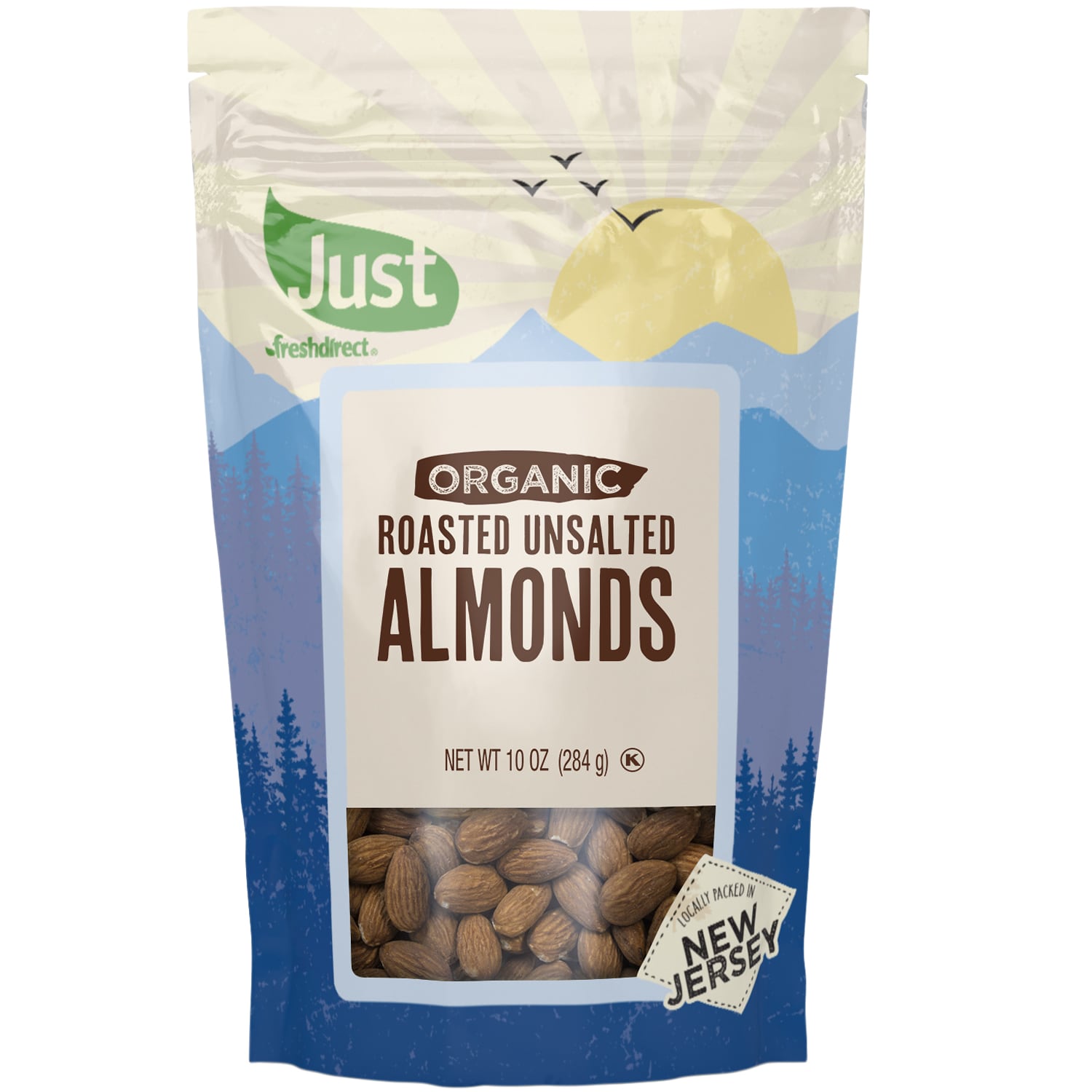 Just FreshDirect Organic Dry-Roasted Unsalted Almonds