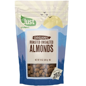 Just FreshDirect Organic Dry-Roasted Unsalted Almonds