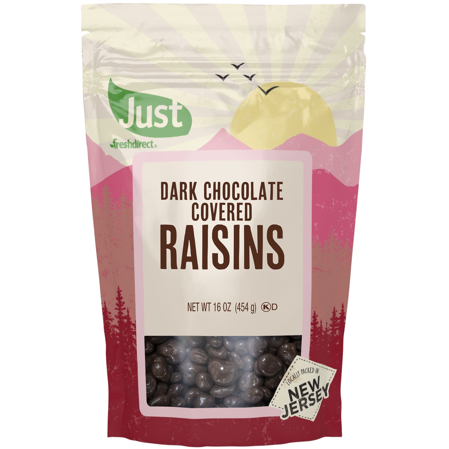 Just FreshDirect Dark Chocolate Covered Raisins, image 1 of 2 slides