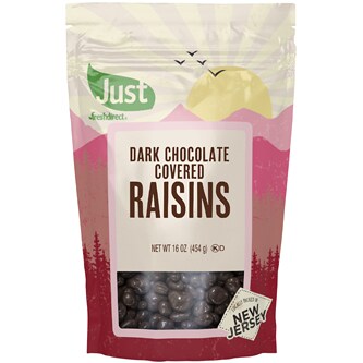 Just FreshDirect Dark Chocolate Covered Raisins