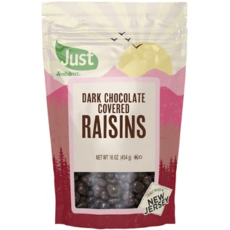 Just FreshDirect Dark Chocolate Covered Raisins