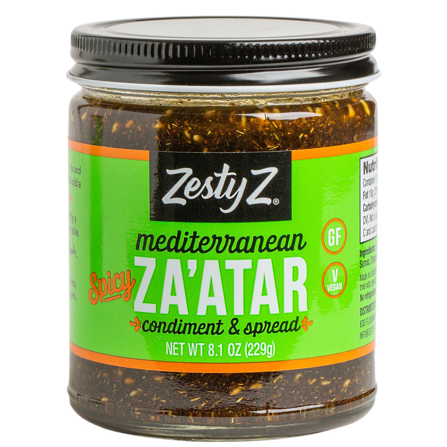 Zesty Z Spicy Mediterranean Za'atar Condiment & Spread