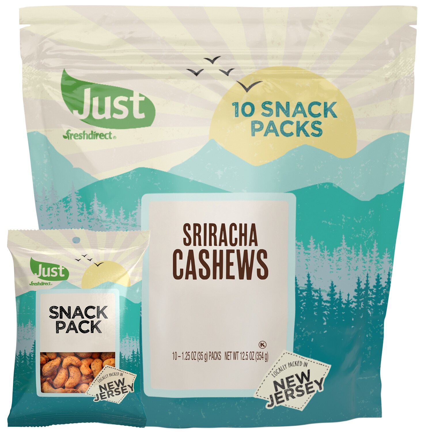 Just FreshDirect Sriracha Cashews Snack Packs