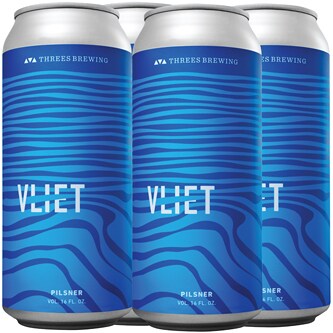 Threes Brewing Vliet Pilsner, Cans