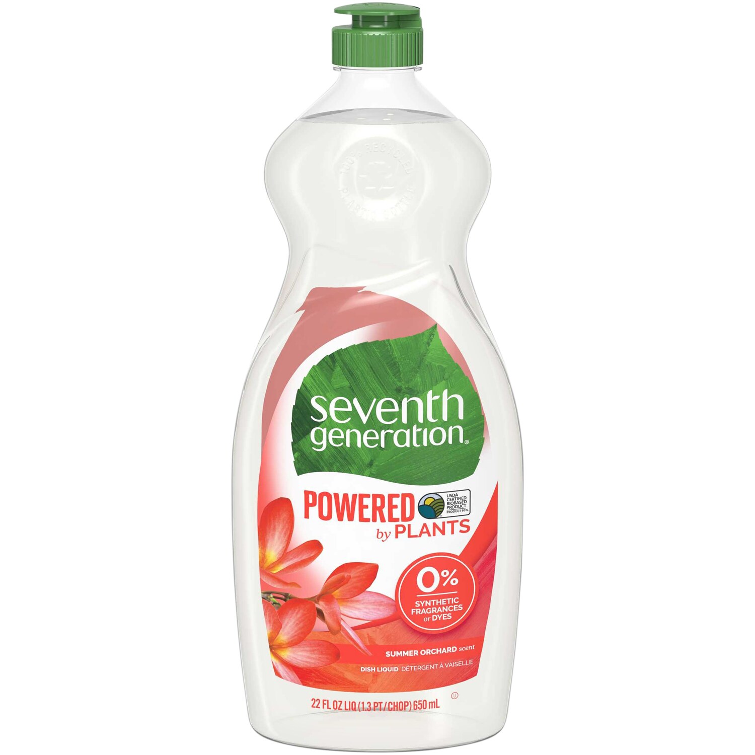 Seventh Generation Dish Liquid, Summer Orchard Scent