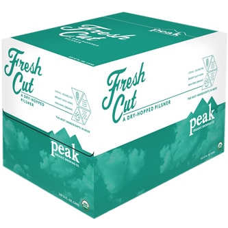 Peak Organic Fresh Cut Dry-Hopped Pilsner, Cans