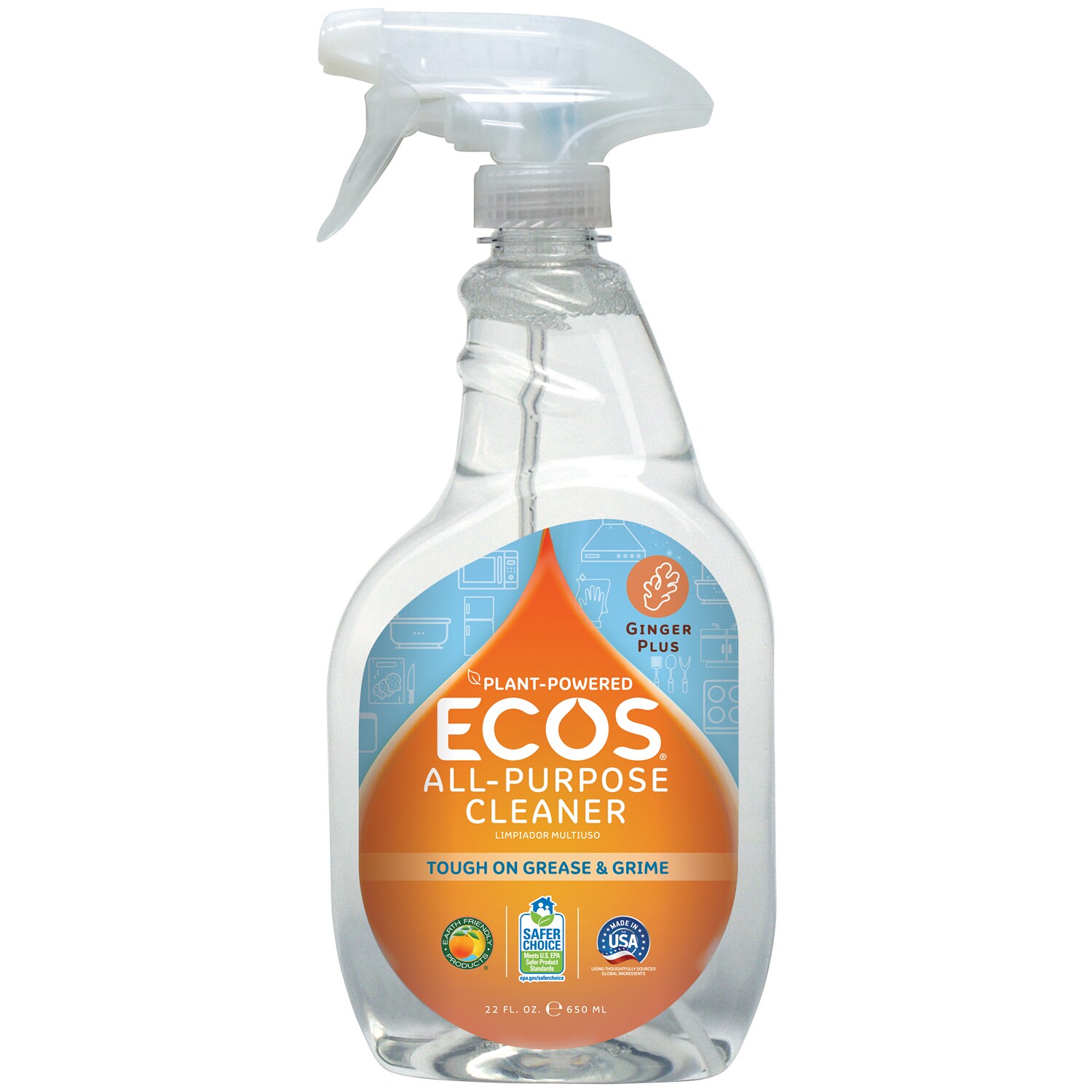 ECOS Plant-Powered All-Purpose Cleaner, Ginger Plus