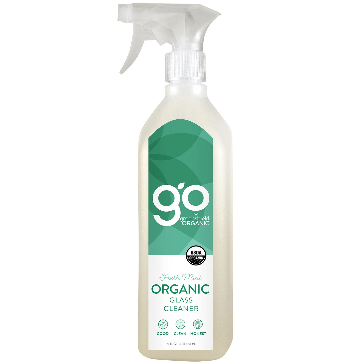 Go by Greenshield Organic Glass Cleaner, Fresh Mint